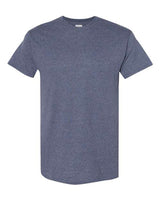 Unisex Heavy Cotton™ T-Shirt by Gildan in white, showing the front view with a crew neckline and short sleeves.
