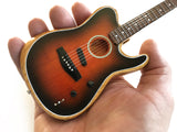 The American Acoustasonic™ Telecaster® Fender™ Miniature Guitar Replica - Sunburst