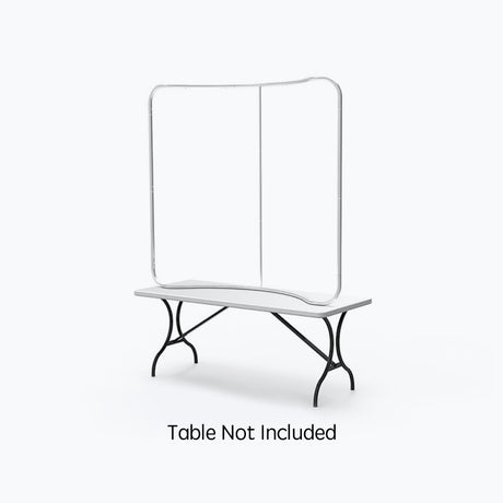 6ft Curve Tension Fabric Display Hardware Only