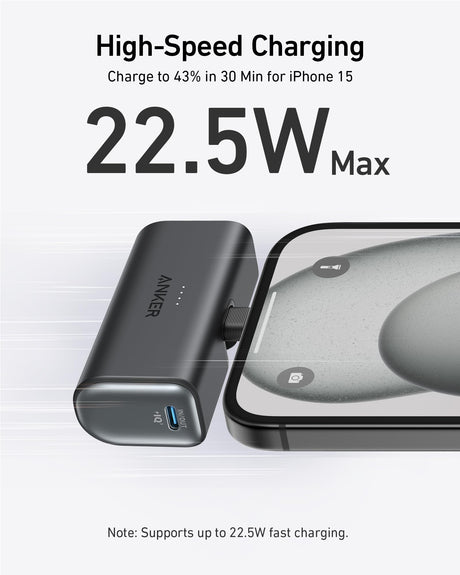 Anker Nano Power Bank (22.5W, Built-In USB-C Connector) - AKD Ink