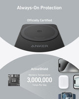 Anker MagGo Wireless Charging Station foldable 3-in-1 with multiple charging pads for phone, watch, and earbuds.