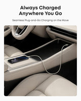 Anker upcycled braided USB-A to USB-C cable in 3 ft or 6 ft length, featuring durable, woven design for fast charging and data transfer.
