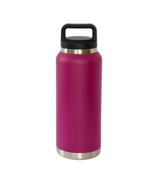 36 Oz Stainless Steel Twist-Off Cap Water Bottle  - Magenta