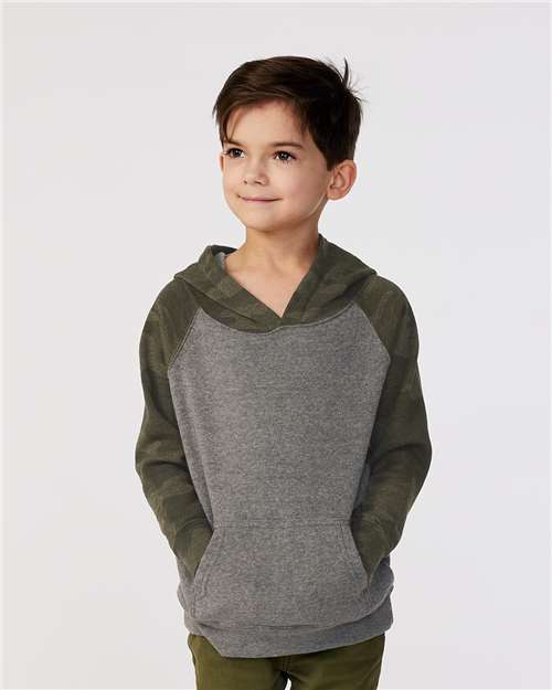Toddler Special Blend Hooded Raglan Sweatshirt - AKD Ink