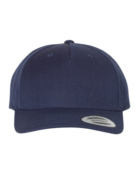 Premium Five-Panel Curved Bill Snapback Cap-AKD Ink