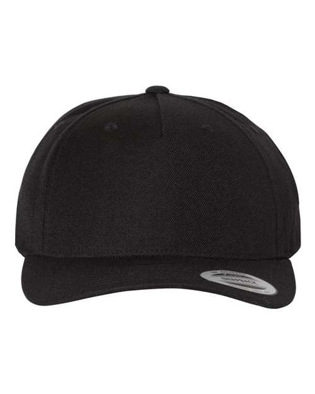 Premium Five-Panel Curved Bill Snapback Cap-AKD Ink