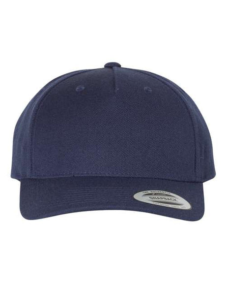 Premium Five-Panel Curved Bill Snapback Cap-AKD Ink
