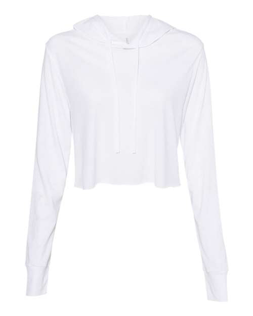 Women’s Triblend Crop Long Sleeve Hoodie Tee - AKD Ink