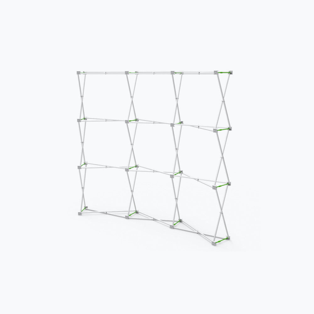 8ft Curve Velcro Fabric Pop Up Display Hardware Only