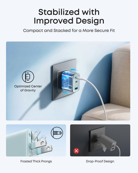 Anker Nano Charger (70W, 3 Ports)-AKD Ink
