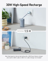 Anker Nano Power Bank (30W, Built-In USB-C Cable) - AKD Ink