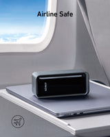 Anker Prime Power Bank 20K 200W portable charging device with multiple ports, shown in black with digital display on a white background.