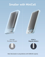 Anker 621 Magnetic Battery MagGo charging device with built-in magnetic attachment for convenient wireless charging.