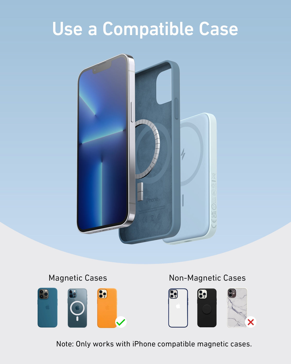 Anker 621 MagGo Magnetic Battery charging accessory with built-in magnetic connector and sleek design.