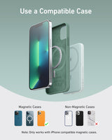 Anker 621 MagGo Magnetic Battery for charging, featuring sleek design and magnetic attachment for compatible devices.