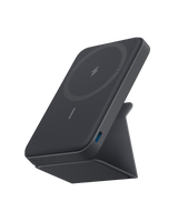 Anker 622 MagGo Magnetic Battery charger attached to a smartphone, showcasing portable charging capability and sleek design.
