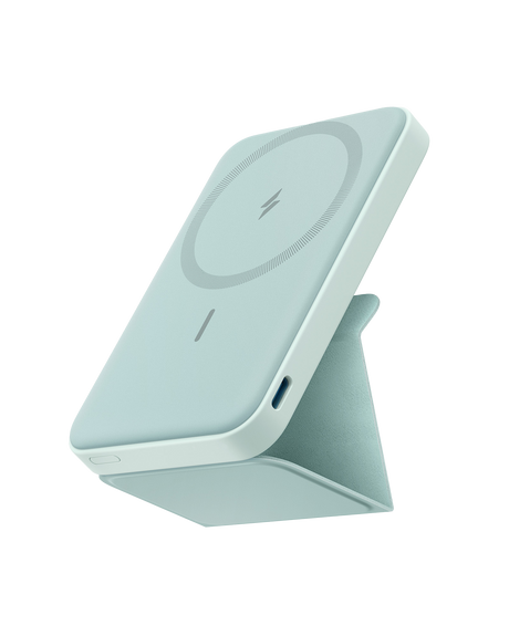 Anker 622 MagGo magnetic battery pack for charging, shown with sleek design and magnetic attachment feature.