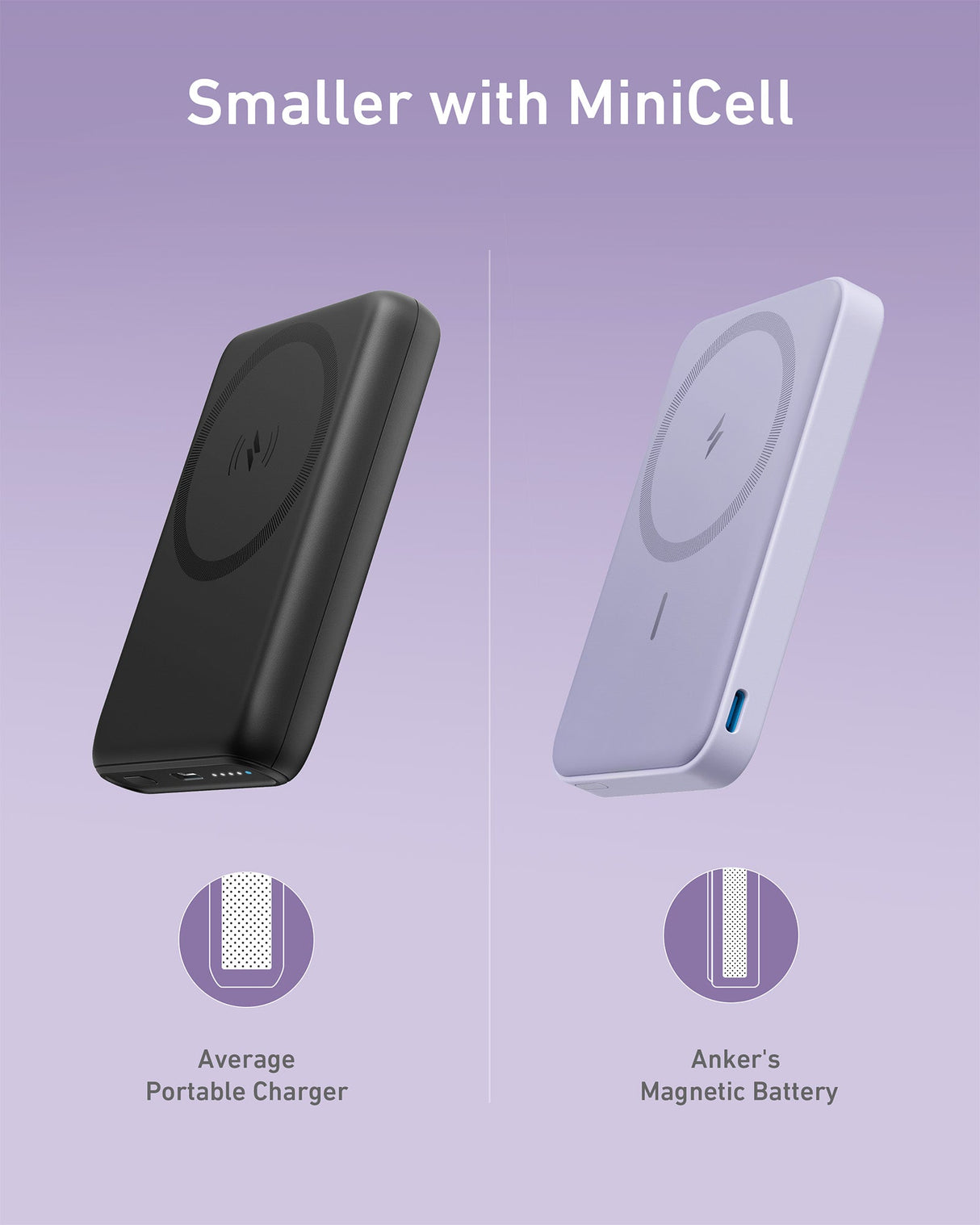 Anker 622 Magnetic Battery MagGo for charging, showing sleek design and magnetic attachment feature.