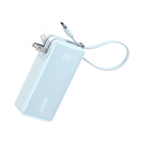 Anker Power Bank 10K with built-in Fusion cable, compact portable charger for smartphones and devices.