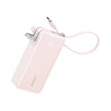 Anker Power Bank 10K Fusion with built-in cable, portable external battery for charging devices on the go.