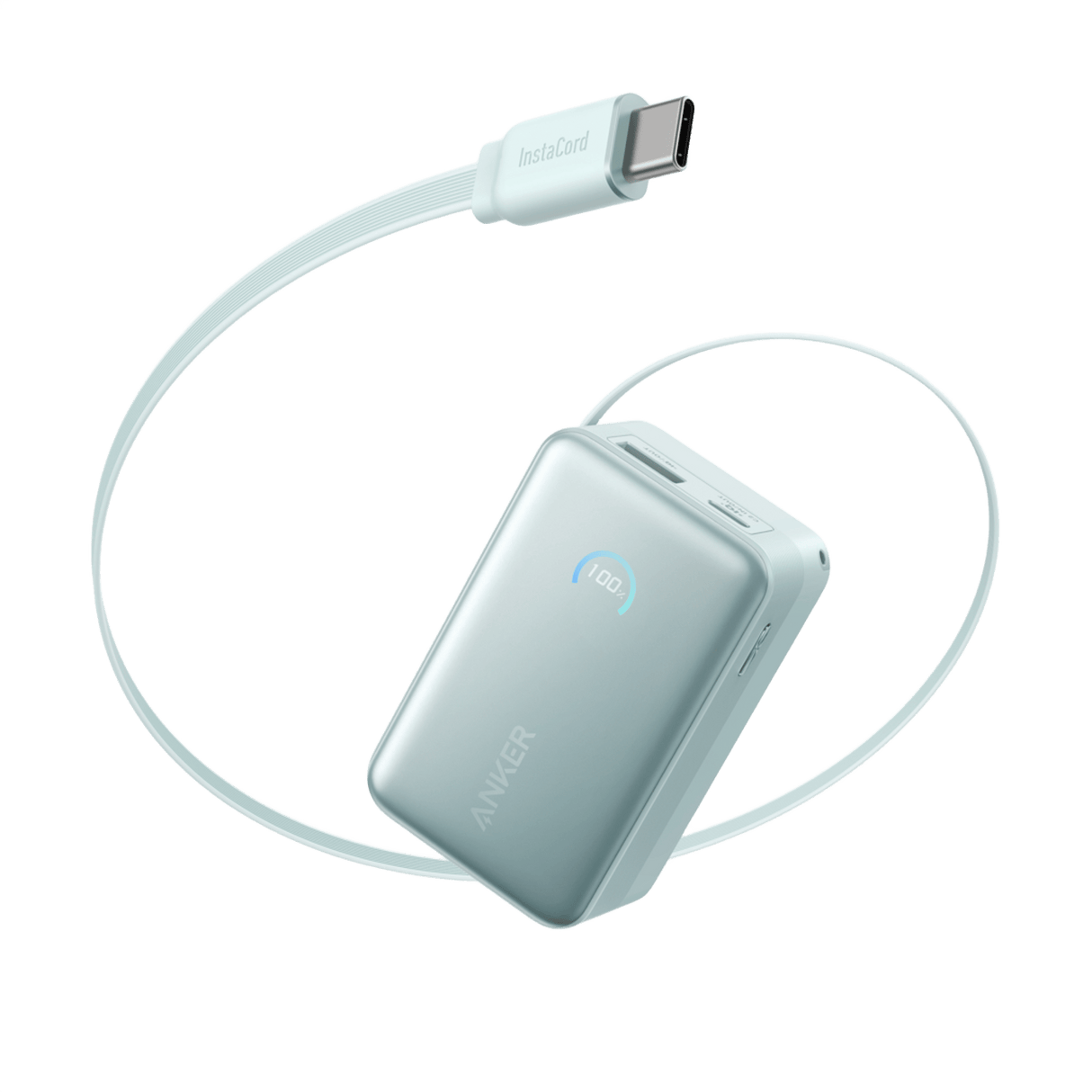 Anker Nano Power Bank (10K, 45W, Built-In Retractable USB-C Cable) - AKD Ink