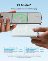 Anker Nano Power Bank 5K with MagGo, slim portable charger showing its compact design and USB-C port on a white background.