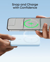 Anker Nano 5K MagGo slim power bank with USB-C port, showing its compact design and matte black finish.