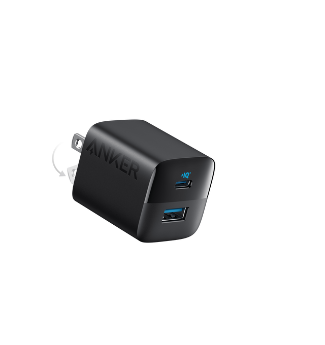 Anker 323 33W charging-only power adapter with compact design and USB-C port for fast device charging.