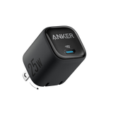 Anker 25W compact charger with USB-C port, lightweight and portable for fast device charging.