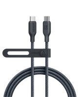 Anker 543 USB-C to USB-C bio-braided charging cable showing the durable, flexible cable with USB-C connectors at both ends