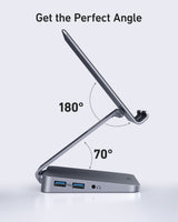 Anker <b>551</b> USB-C Hub (8-in-1, Tablet Stand)-AKD Ink
