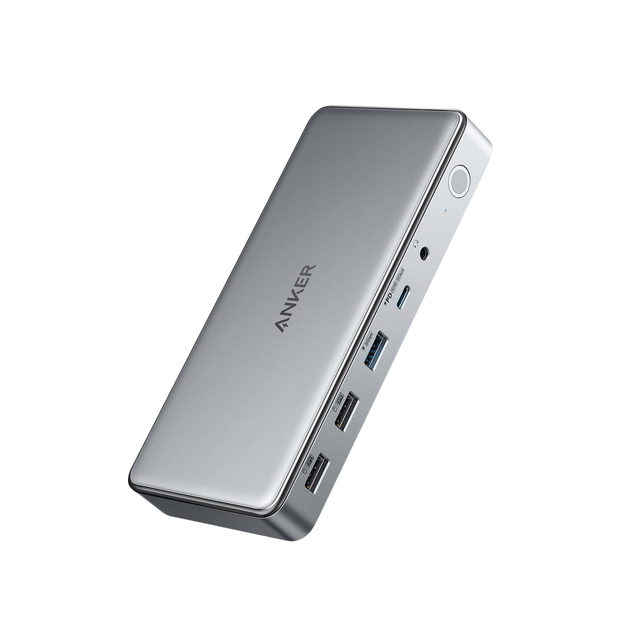 Anker 563 USB-C Docking Station 10-in-1 charging hub with multiple ports for laptops and devices.