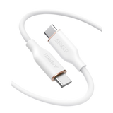 Anker 643 USB-C to USB-C silicone charging cable, black, flexible design, suitable for fast charging devices.