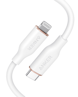 Anker 641 USB-C to Lightning Cable, 3 ft silicone flow cable for charging and syncing Apple devices, black color and flexible design