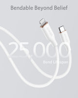 Anker 641 USB-C to Lightning cable in flow design, 3-foot silicone cable for charging and syncing Apple devices.