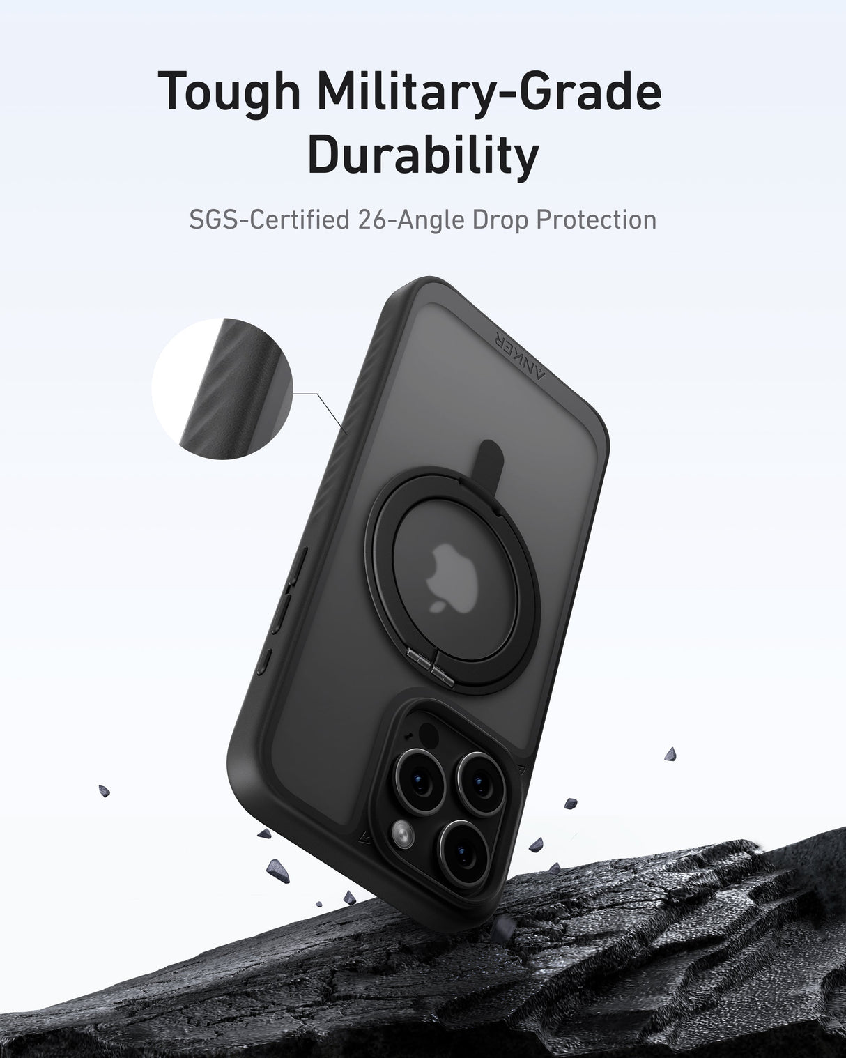 Anker MagGo Magnetic Case with Stand (360° Ring Stand) - AKD Ink