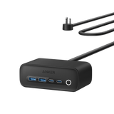 Anker 525 charging station with multiple USB ports for efficient device charging, shown in a sleek, modern design.