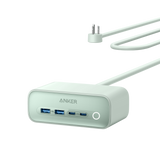 Anker 525 charging station with multiple USB ports for fast device charging, displayed on a clean white surface.