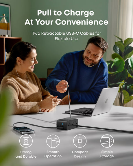 Anker Nano 7-in-1 100W charging station with multiple ports and sleek design, ideal for fast charging multiple devices.
