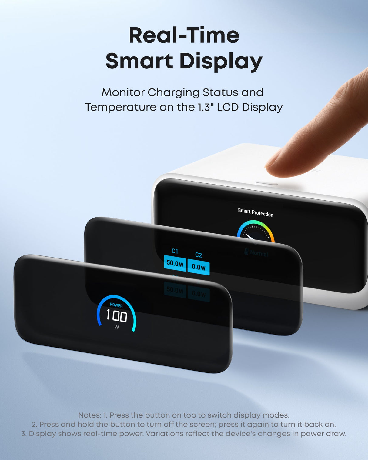 Anker Nano 7-in-1 100W charging station with multiple ports and sleek black design for fast device charging.