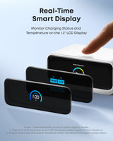 Anker Nano 7-in-1 100W charging station with multiple ports and sleek black design for fast device charging.