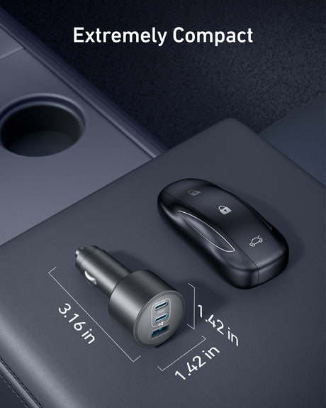Anker Nano Car Charger (167.5W, 3 Ports)-AKD Ink
