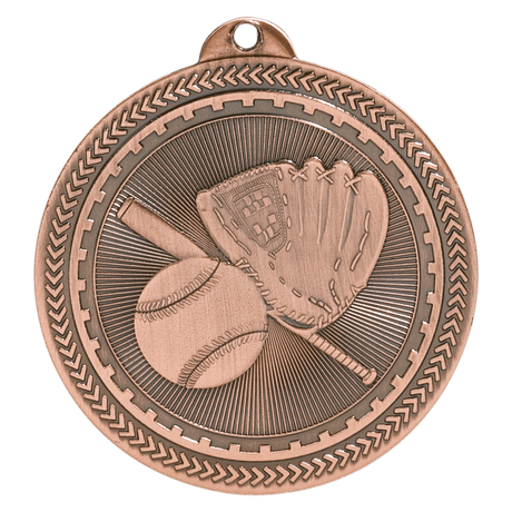 Baseball/Softball BriteLazer Medal-Bronze 2"