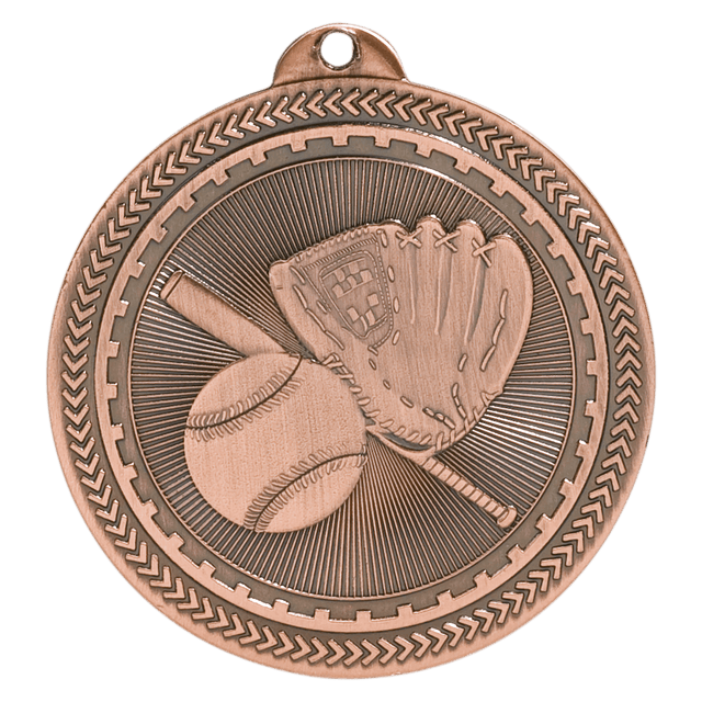 Baseball/Softball BriteLazer Medal-Bronze 2"