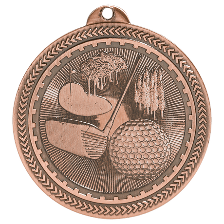 Golf BriteLazer Medal-Bronze 2"