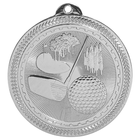 Golf BriteLazer Medal-Silver 2"