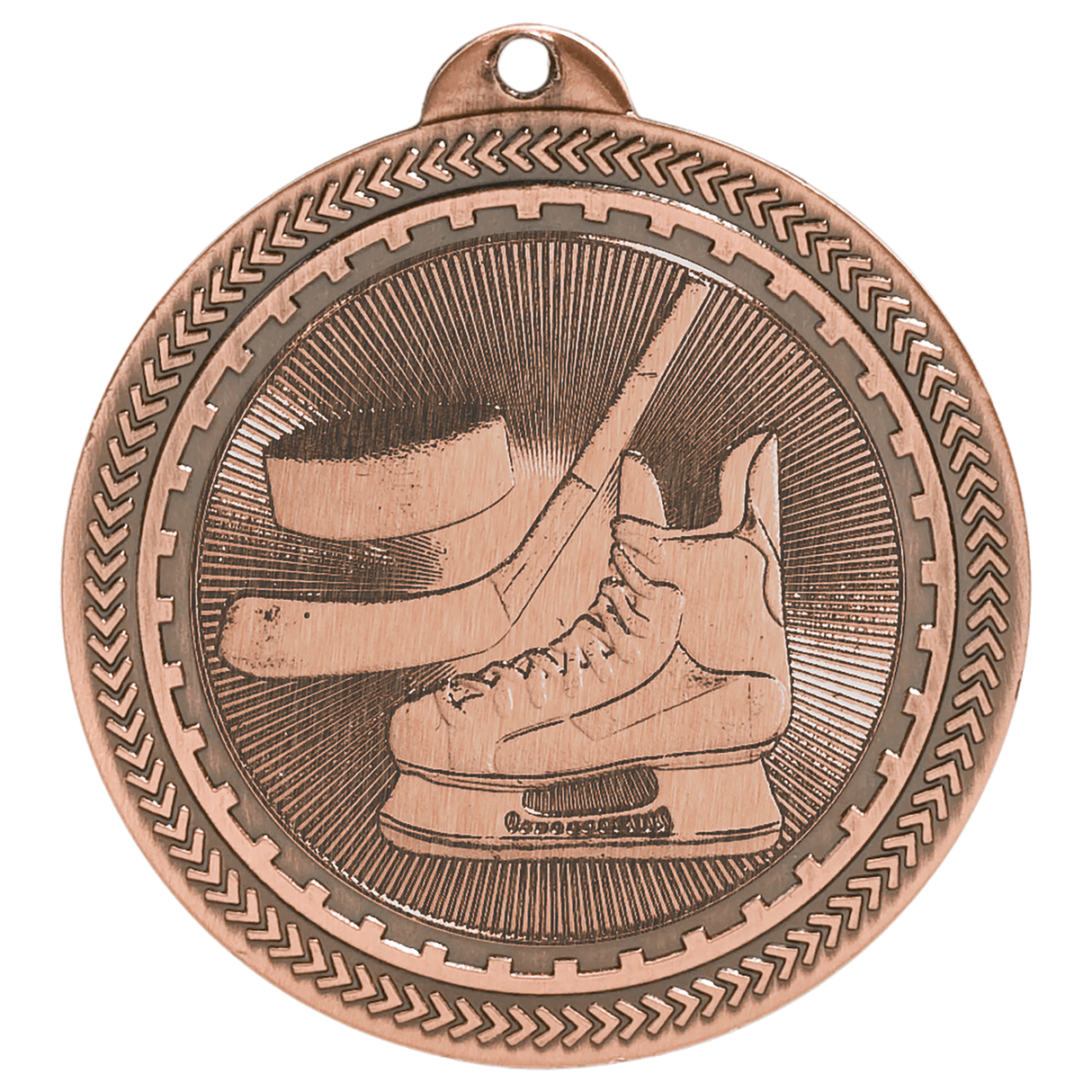 Hockey BriteLazer Medal-Bronze 2"