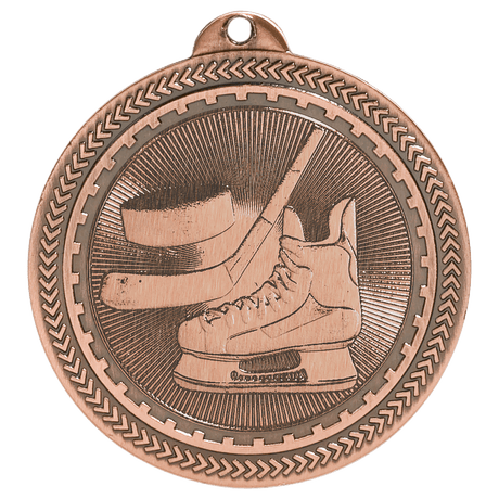 Hockey BriteLazer Medal-Bronze 2"