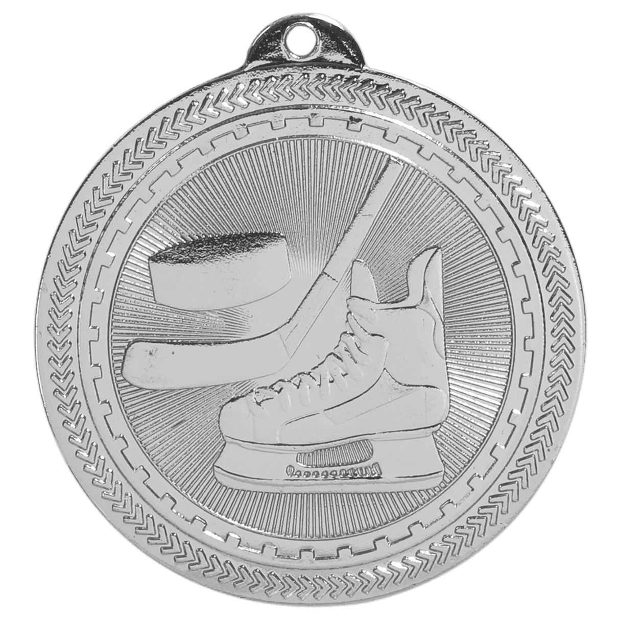 Hockey BriteLazer Medal-Silver 2"