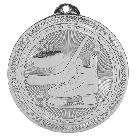 Hockey BriteLazer Medal-Silver 2"